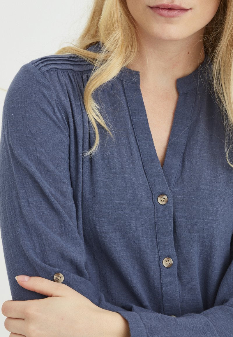 Fransa Hemdbluse - Vintage Indigo