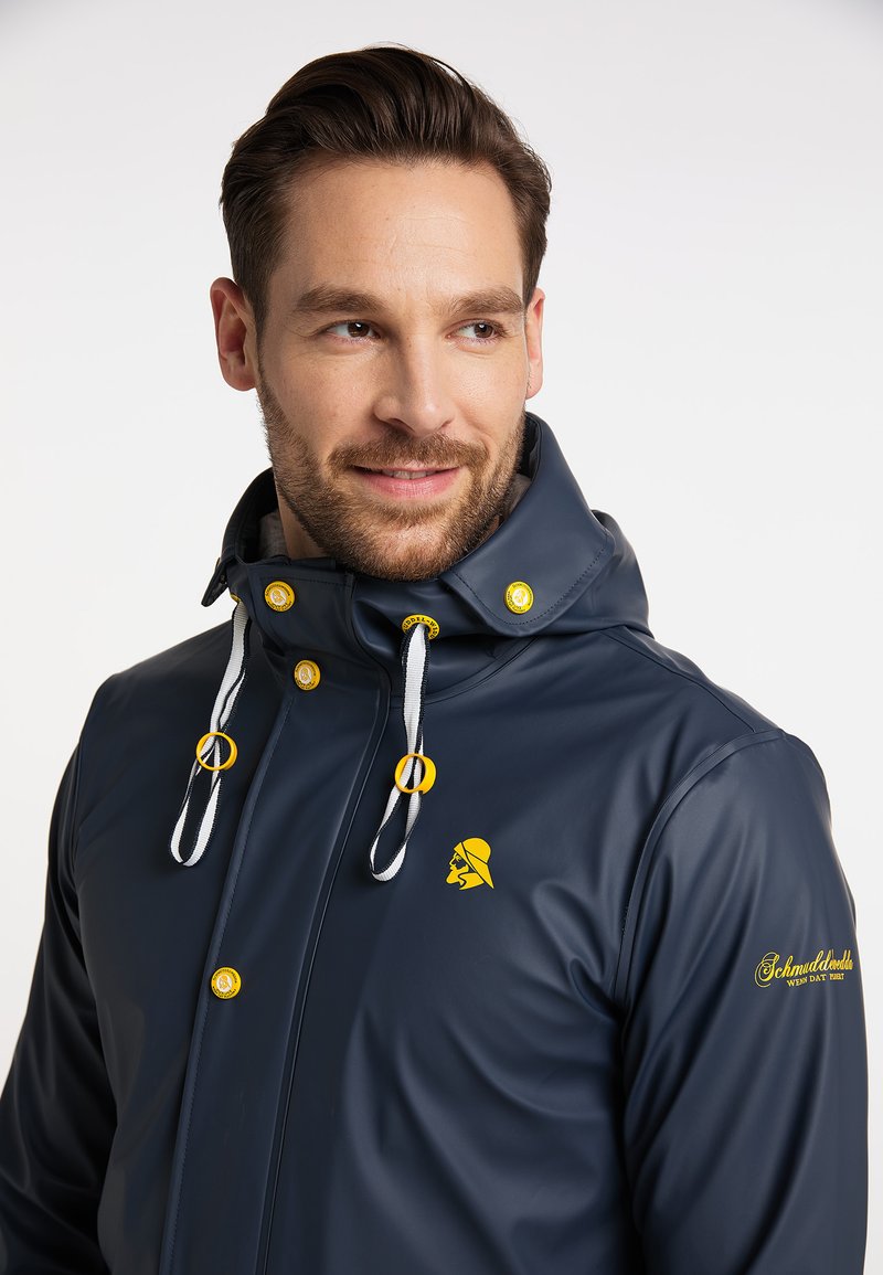 Schmuddelwedda INCUS - Parka - Marine Hellgrau Melange