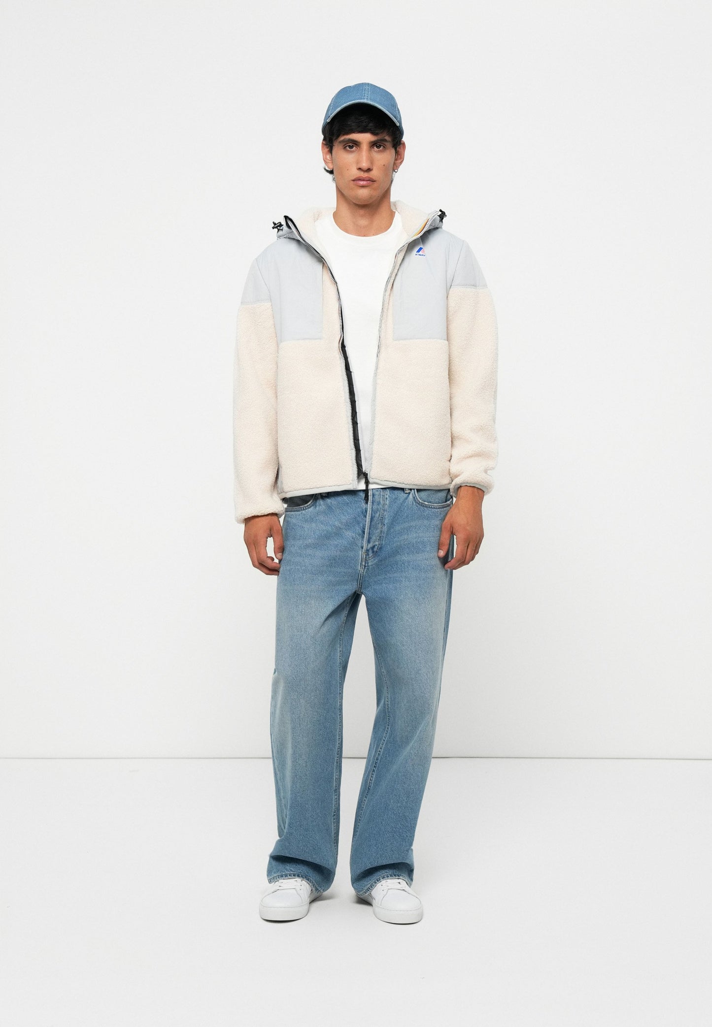 K-Way SAMSON UNISEX - Fleece Jacket - Grey/ecru
