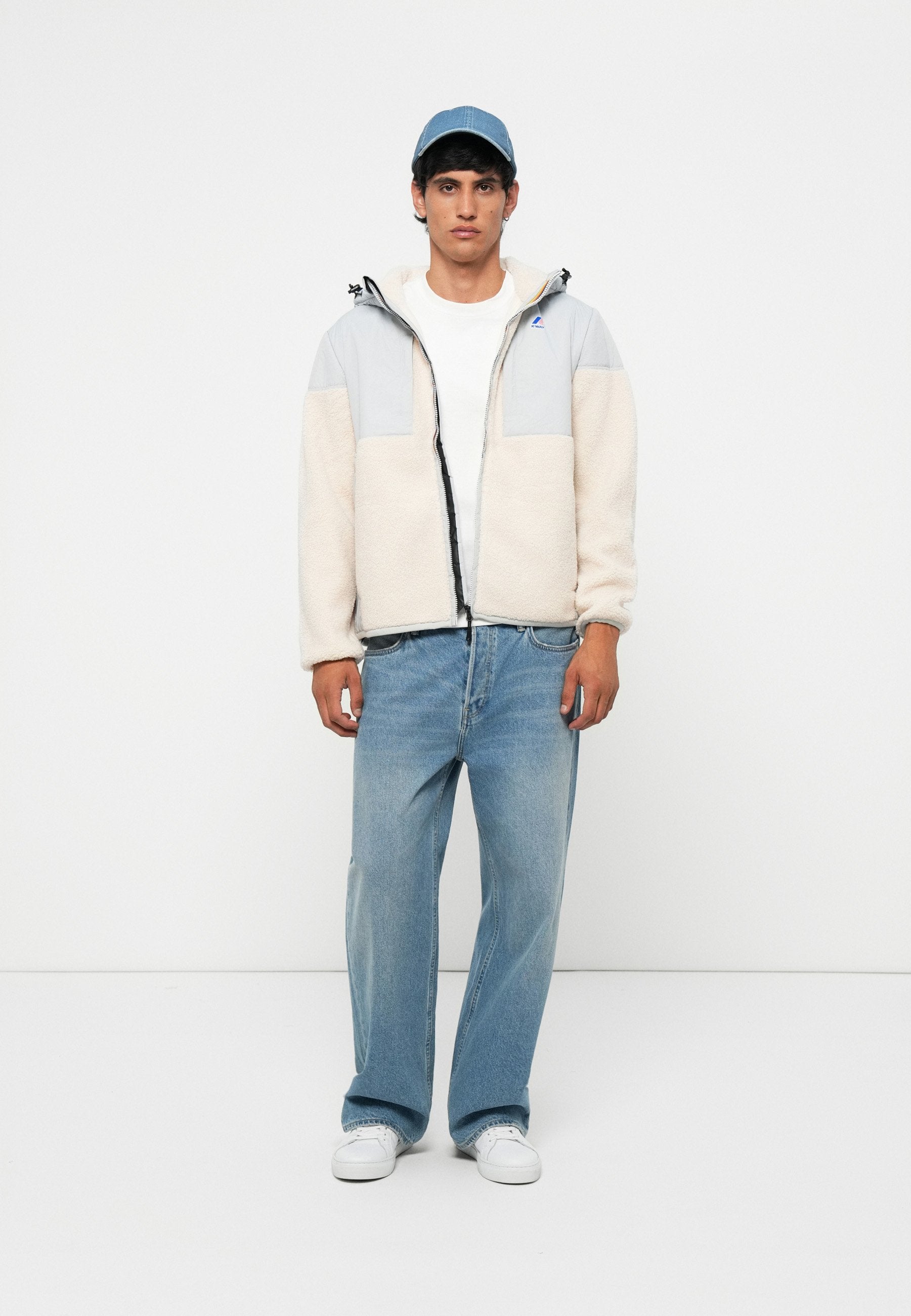 K-Way SAMSON UNISEX - Fleece Jacket - Grey/ecru