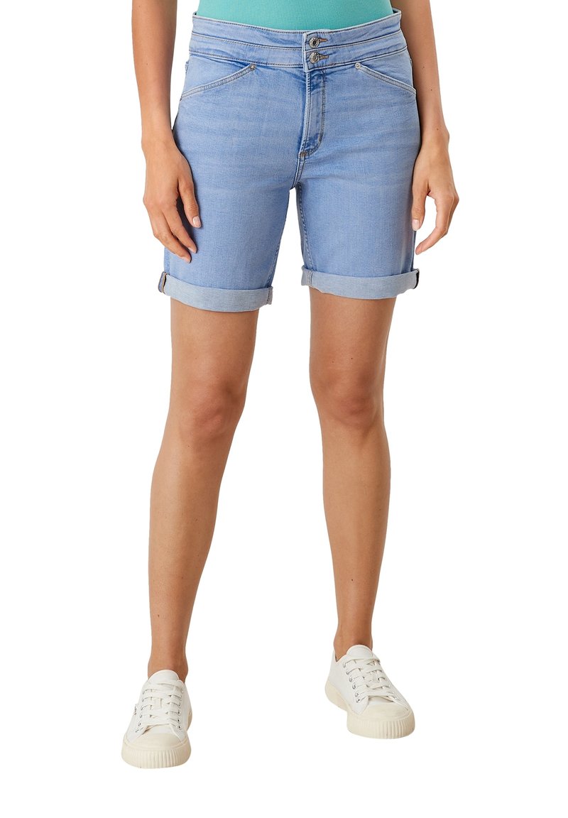 S.Oliver REGULAR - Jeans Shorts - Light Blue Stretch