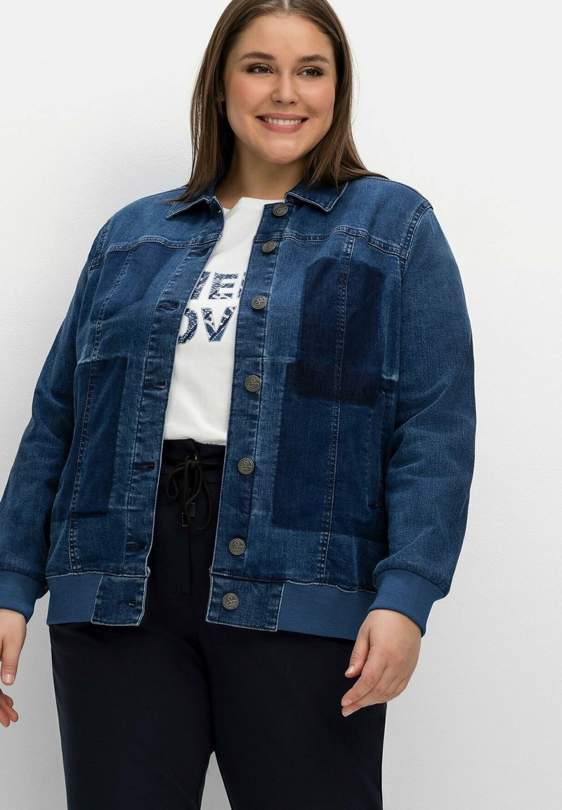 Sheego Jeansjacke - Blue Denim