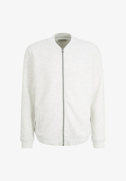 TOM TAILOR Denim Sweatjacke - Light Stone Grey Melange