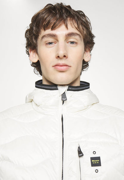 Blauer HOODY JACKET - Daunenjacke - White
