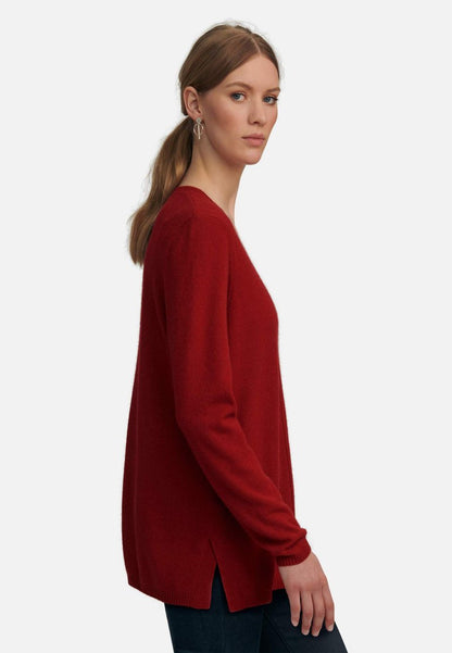  Strickpullover - Bordeauxrot