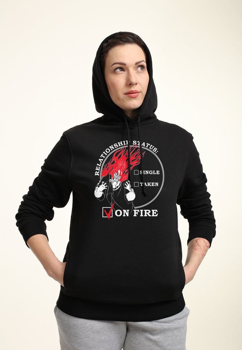 Henry Tiger VILLAINS RELATIONSHIP ON FIRE - Kapuzenpullover - Black