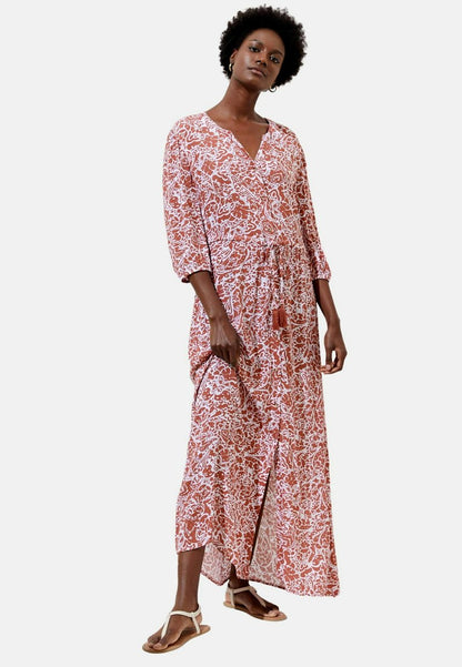 Marks & Spencer PRINTED TIE WAIST MAXI - Strandaccessoire - Rust Mix
