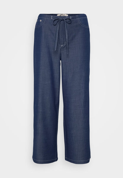 ONLY Petite ONLJINA STITCH WIDE - Wide Leg - Naval Academy