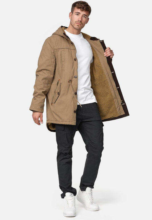 Indicode Jeans Wintermantel - Brown