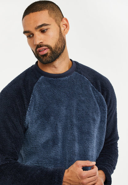 Threadbare THB LW CUBE - Nachtwäsche Set - Denim Blue Navy