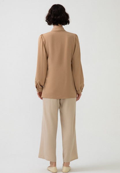  FOULARD COLLAR - Hemdbluse - Beige