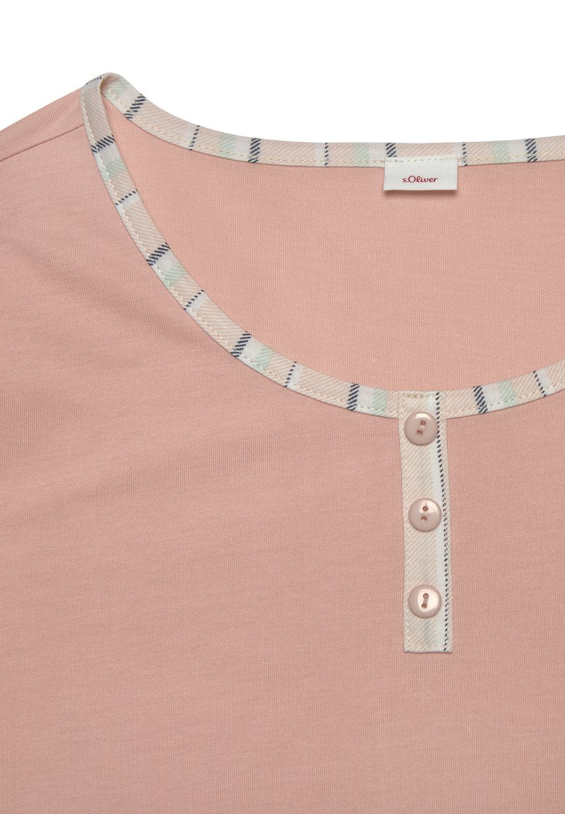 S.Oliver LANGARM - Nachtwäsche Shirt - Apricot