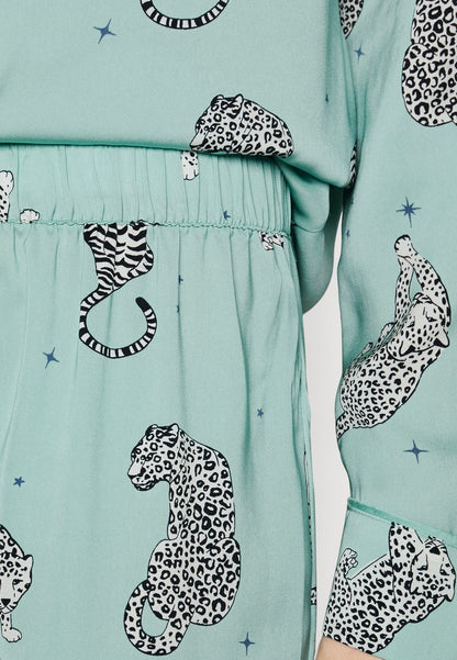 Marks & Spencer TIGER REVER PJ - Pyjama - Green