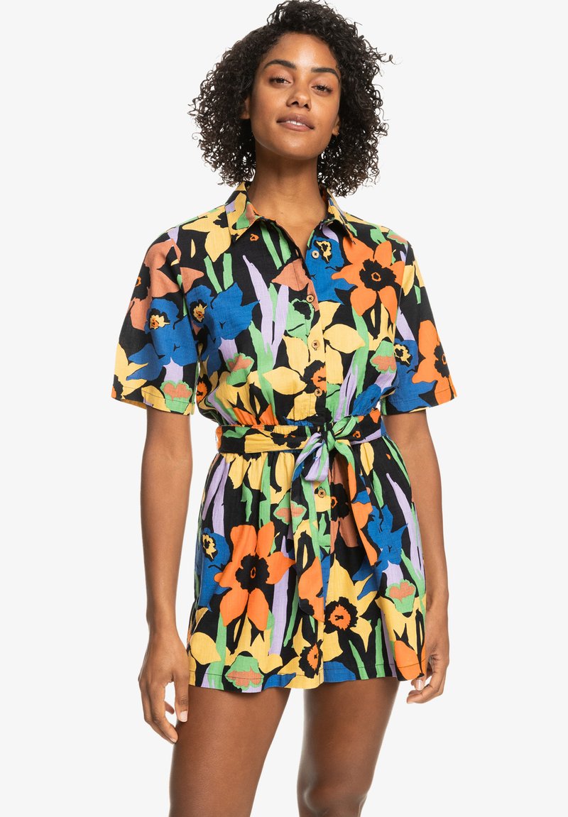 Roxy REAL YESTERDAY - Jumpsuit - Anthracite Flower Jammin