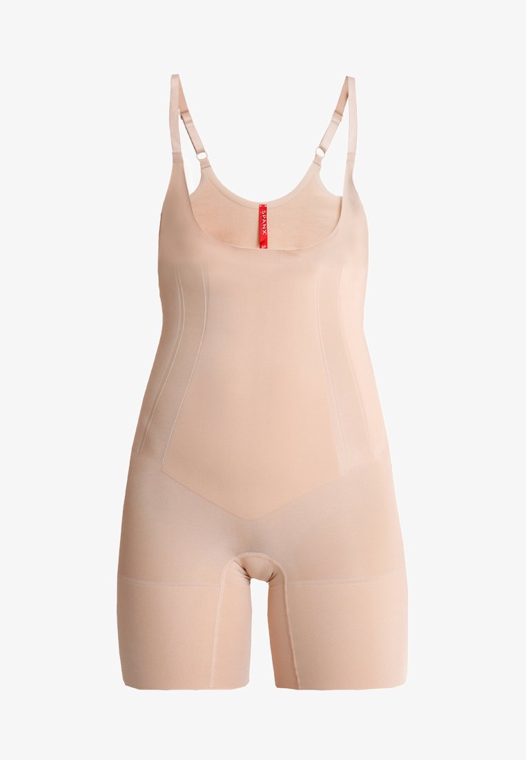Spanx ONCORE OPEN-BUST MID-THIGH BODYSUIT - Body - Soft Nude