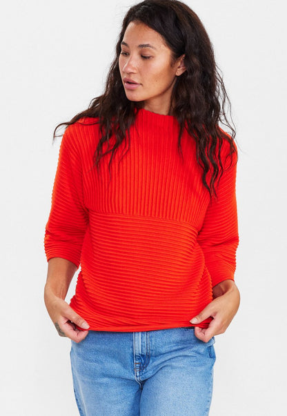  NUIRMELIN O NECK NOOS - Strickpullover - Deep Lichen Green