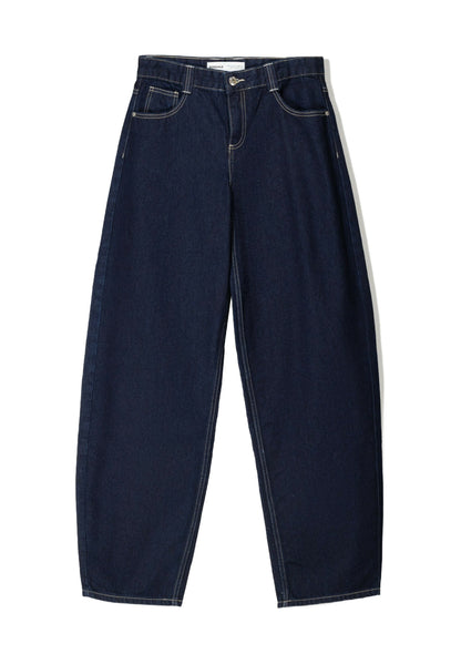 BERSHKA BALLOON - BAGGY - Relaxed Fit Jeans - Light Blue Denim