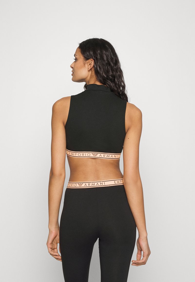 Emporio Armani CROP TOP - Nachtwäsche Shirt - Nero