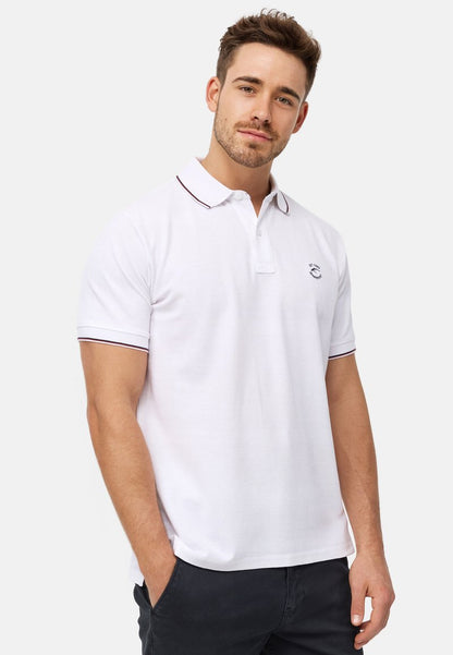 Indicode Jeans WALLO - Poloshirt - Offwhite