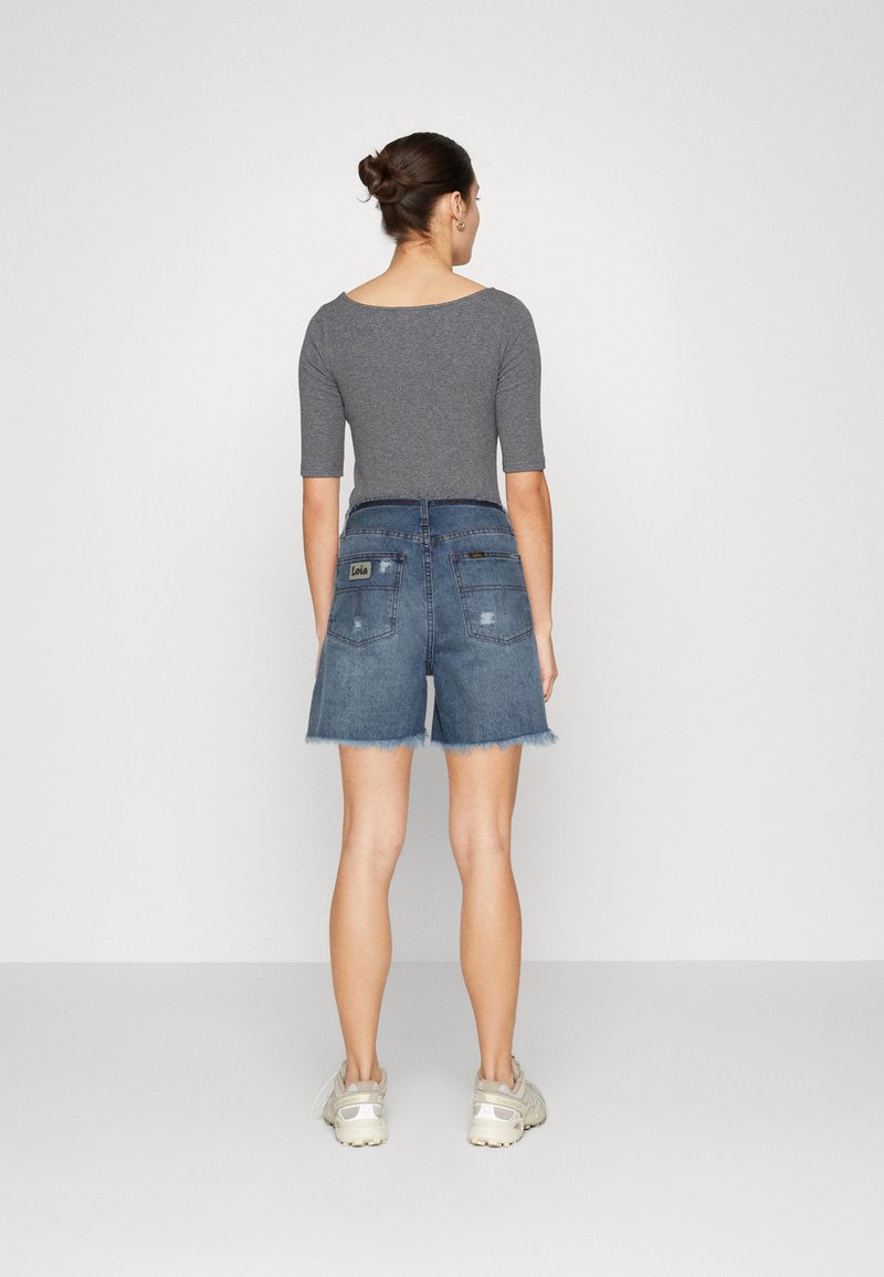 LOIS Jeans DATE - Jeans Shorts - Blue Denim