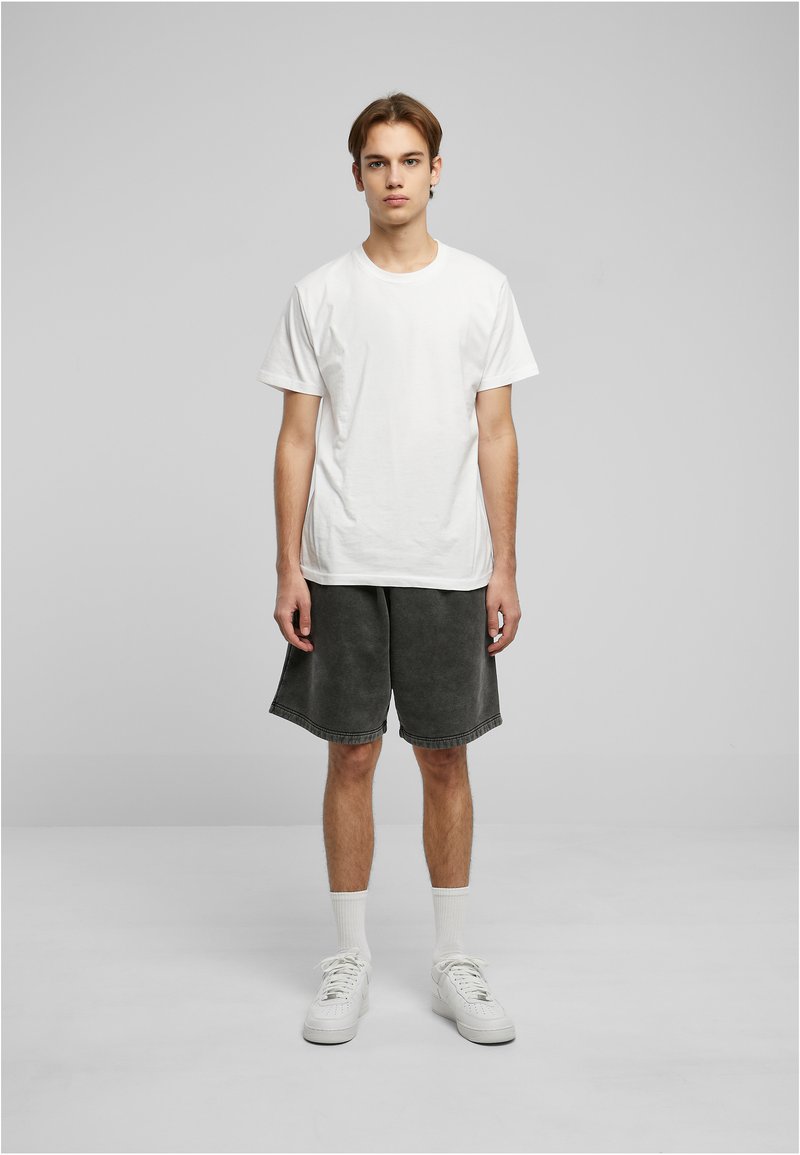 URBAN CLASSICS HEAVY WASHED - Shorts - Black