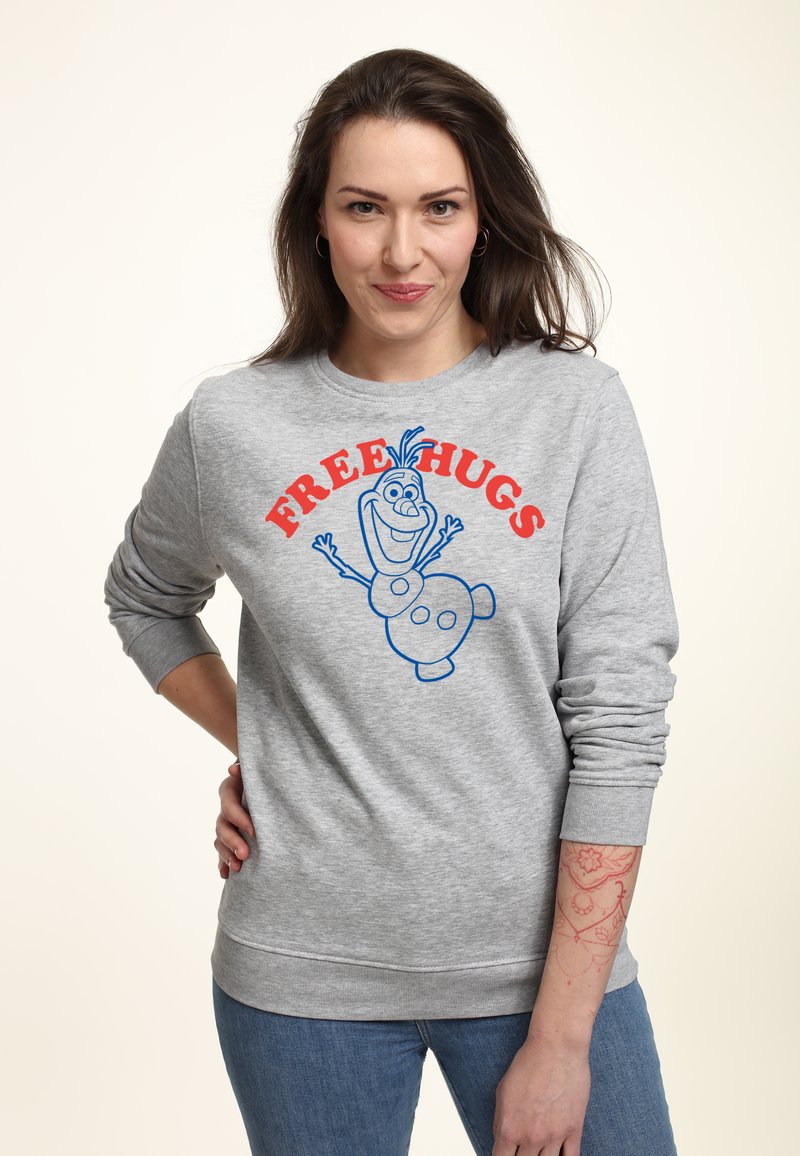 Henry Tiger FROZEN FREE HUGS - Sweatshirt - Heather Grey