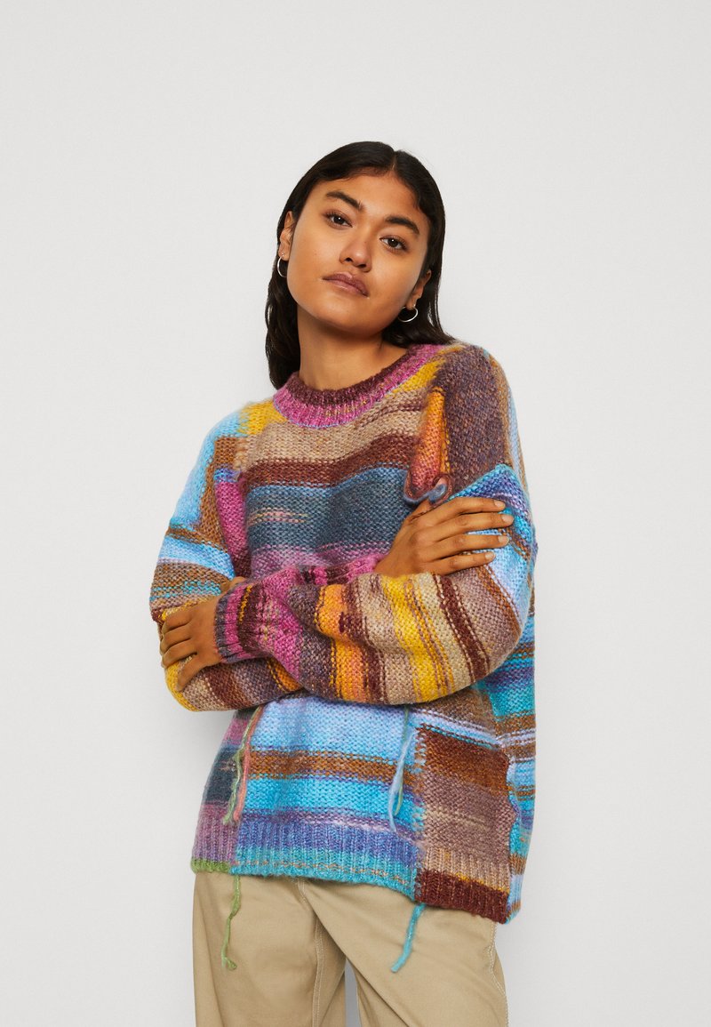 BDG Urban Outfitters SQUARE CHUNKY - Strickpullover - Multi