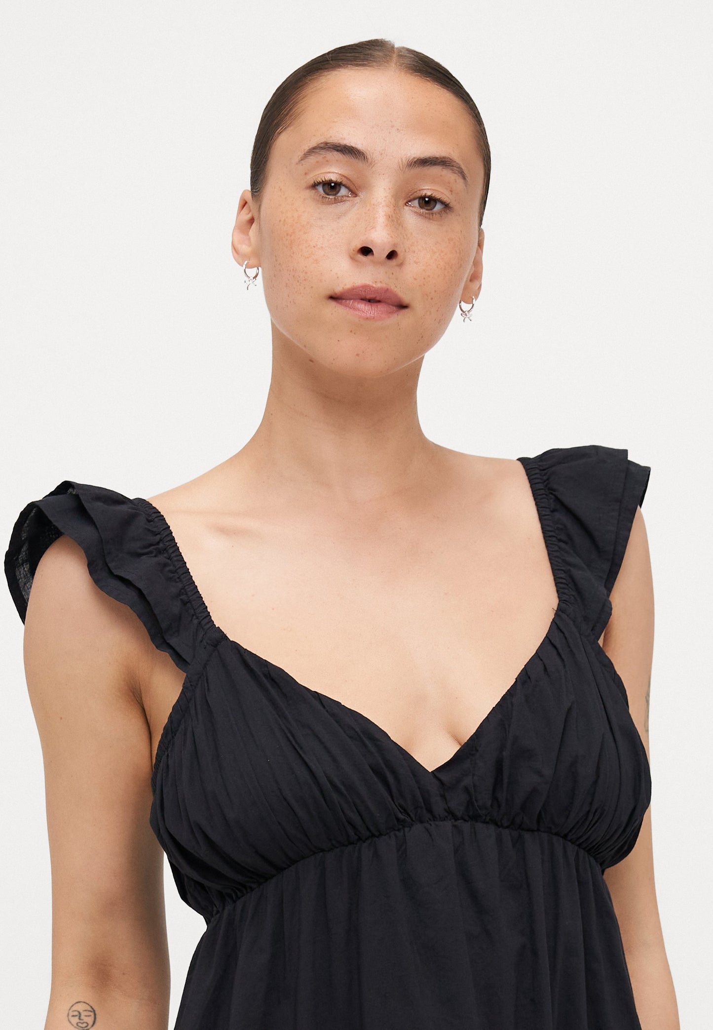 ONLY Petite ONLALLIE CAPSLEEVE DRESS - Maxi Dress - Black
