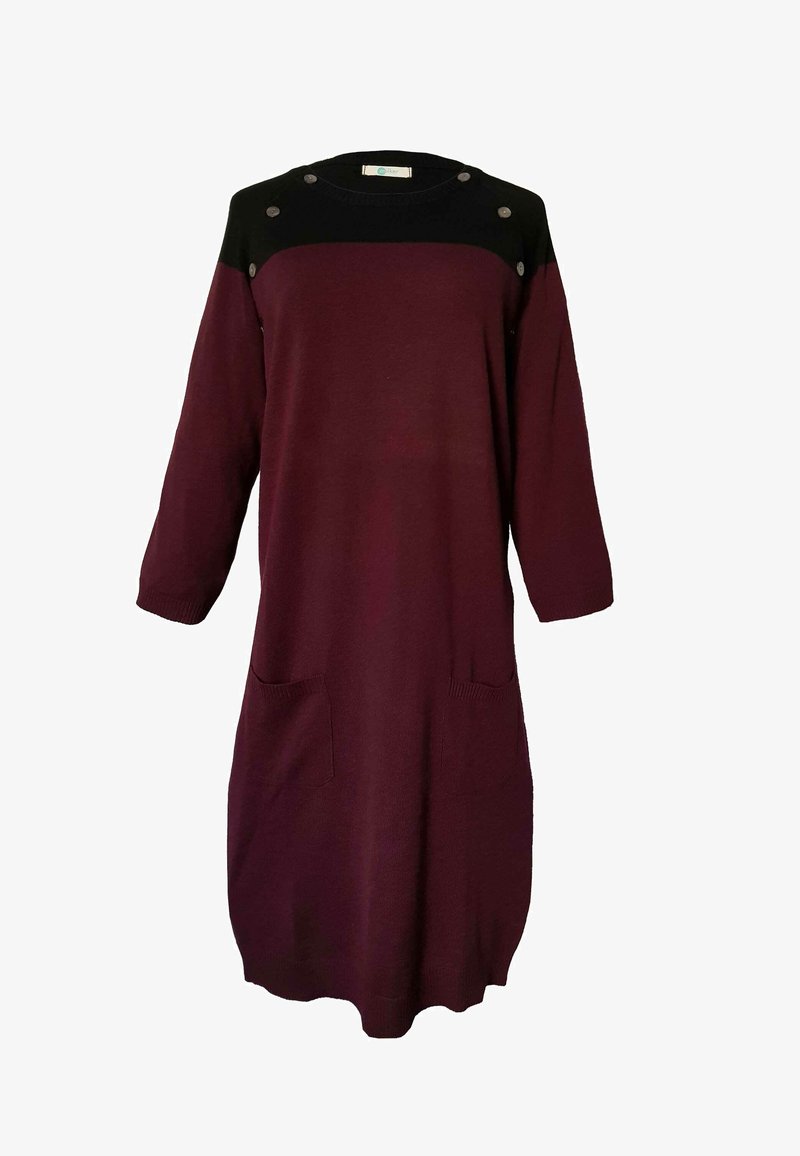  LENA STILL- - Etuikleid - Bordeaux/black
