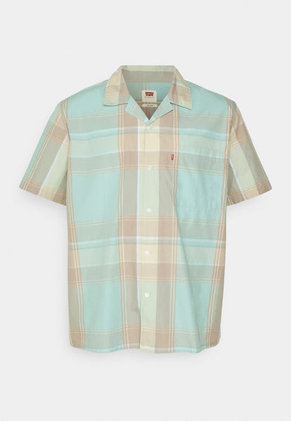  BIG SUNSET CAMP SHIRT - Hemd - Martin Plaid Pastel Turquoise