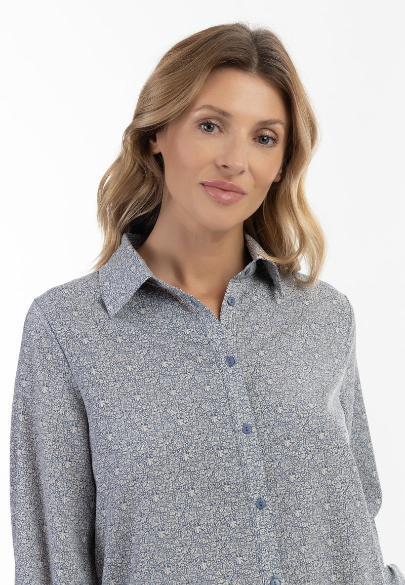 Usha QISHA - Hemdbluse - Blau