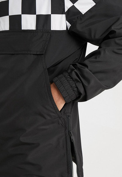 URBAN CLASSICS CHECK PULL OVER JACKET - Windbreaker - Black/chess