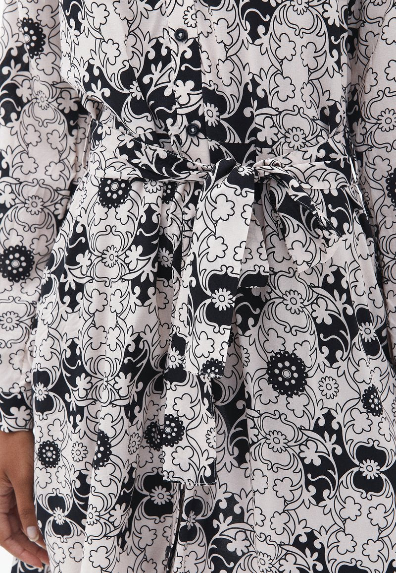  TIE-ON WAIST - Blusenkleid - White