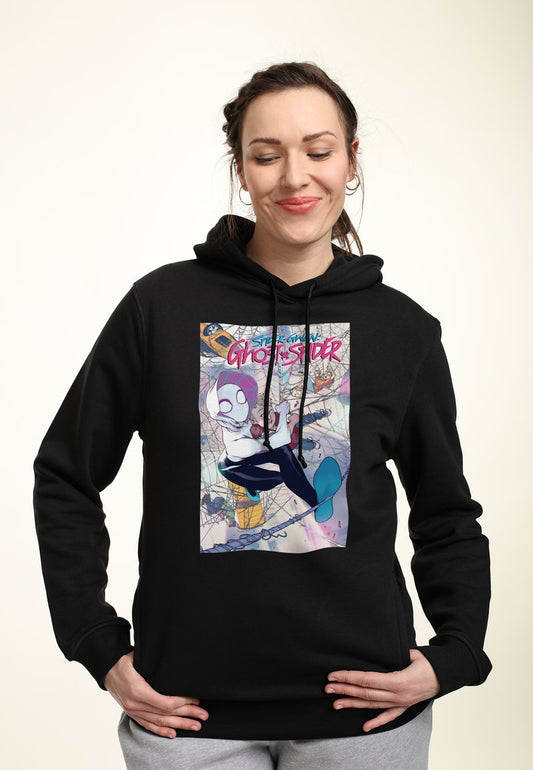 Henry Tiger SPIDER-MAN CLASSIC SPIDER-GWEN - Kapuzenpullover - Black