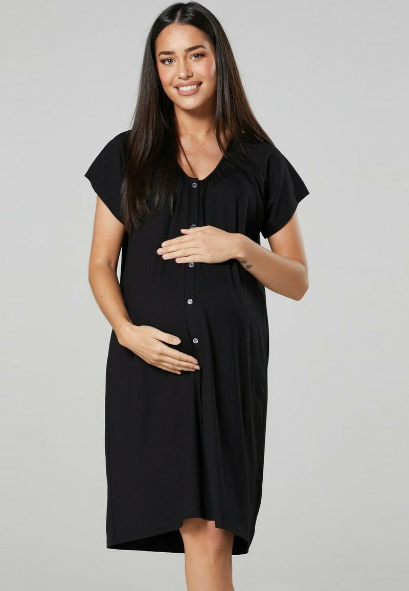Happy Mama 2PACK - Nachthemd - Navy / Dark Green