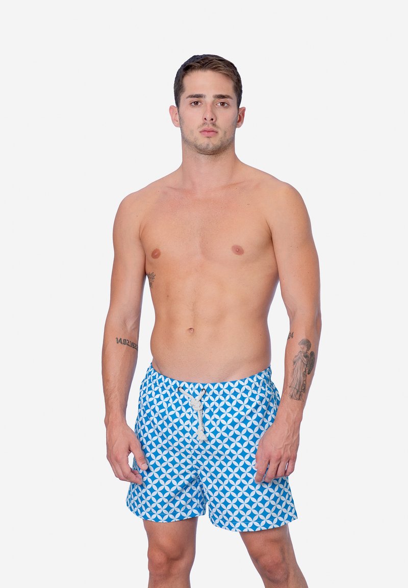  AMALFI - Badeshorts - Blu E Bianco