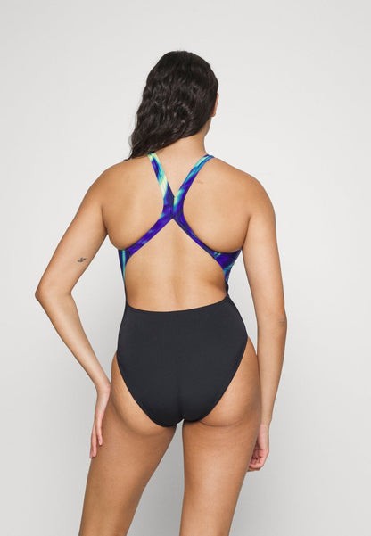 Speedo Badeanzug - Black/chroma Blue/aquarium