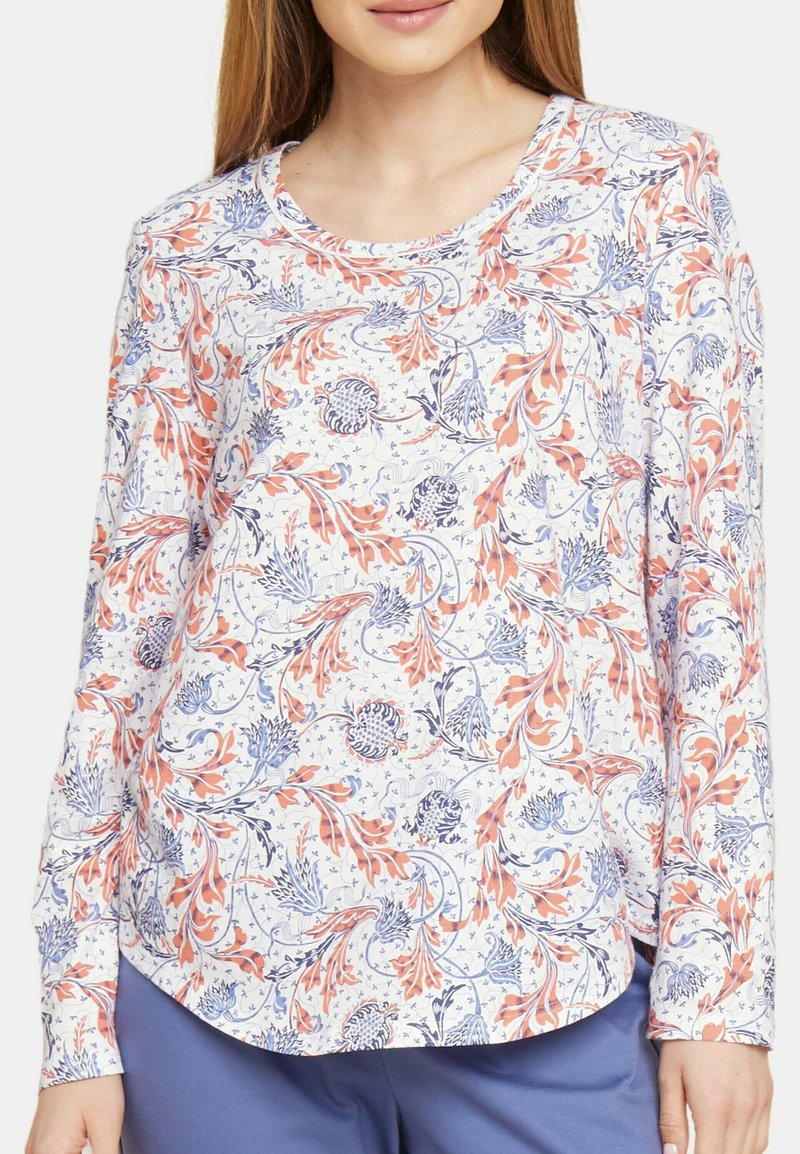  Nachtwäsche Shirt - Blue Ornamental