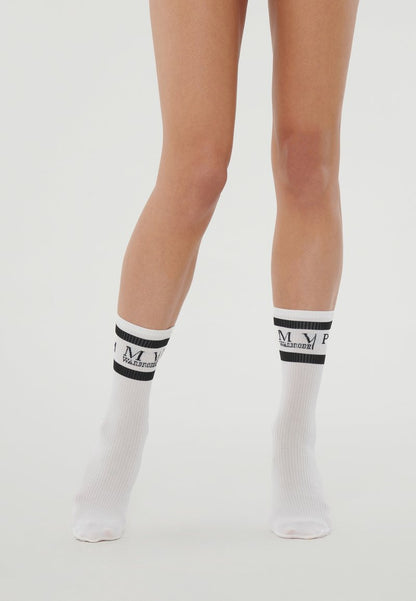 Wolford SUPPORT - Socken - White/black