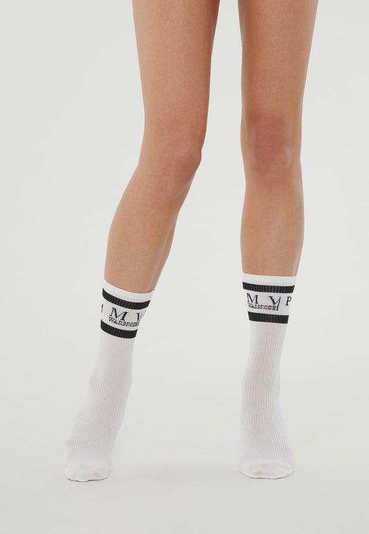 Wolford SUPPORT - Socken - White/black