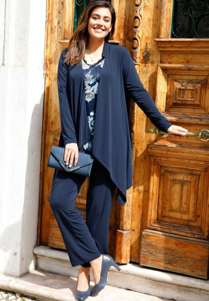  Strickjacke - Marineblau
