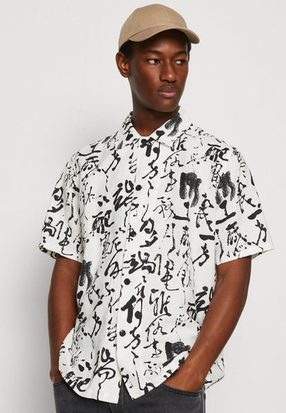 Edwin PRIVATE LETTER SHIRT UNISEX - Hemdbluse - White/black