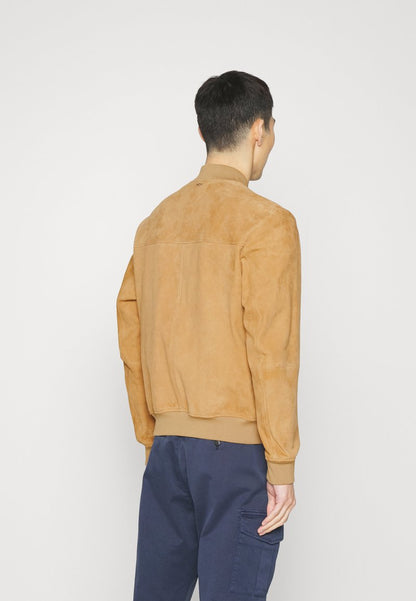 Boss MALBANO - Lederjacke - Medium Beige