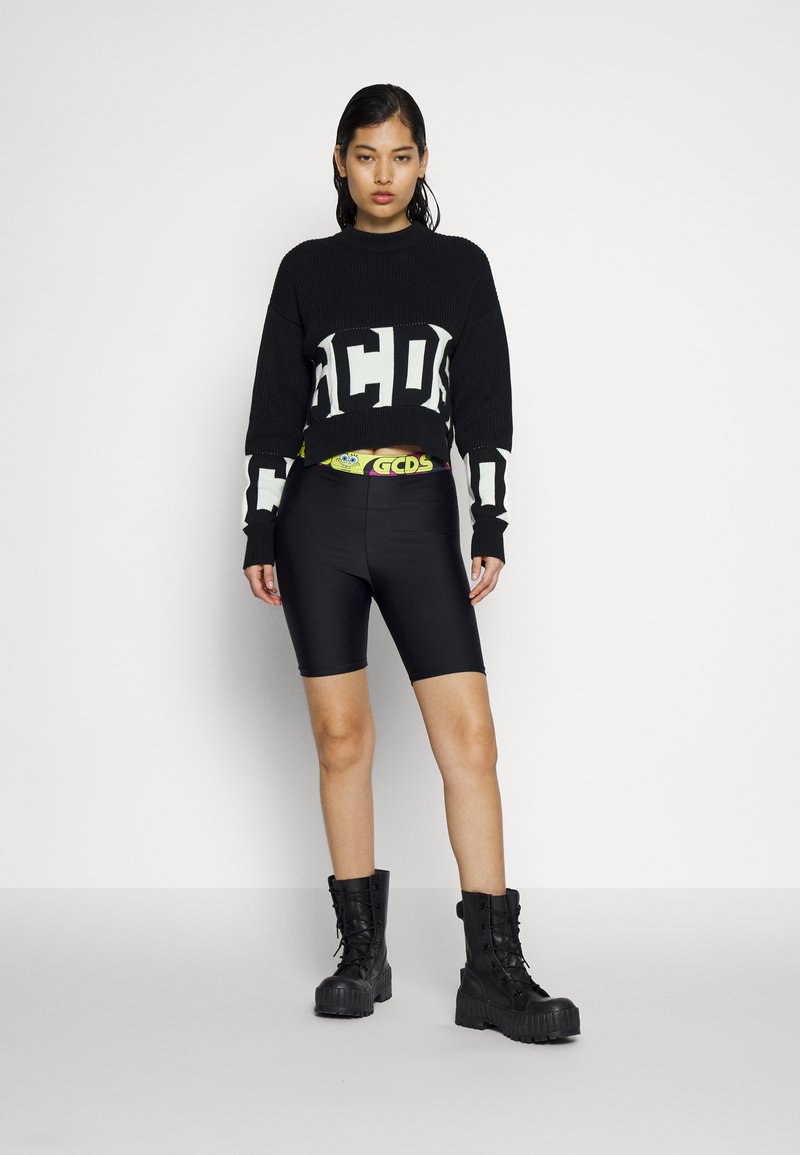 GCDS SPONGEBOB CYCLIST - Leggings - Hosen - Black