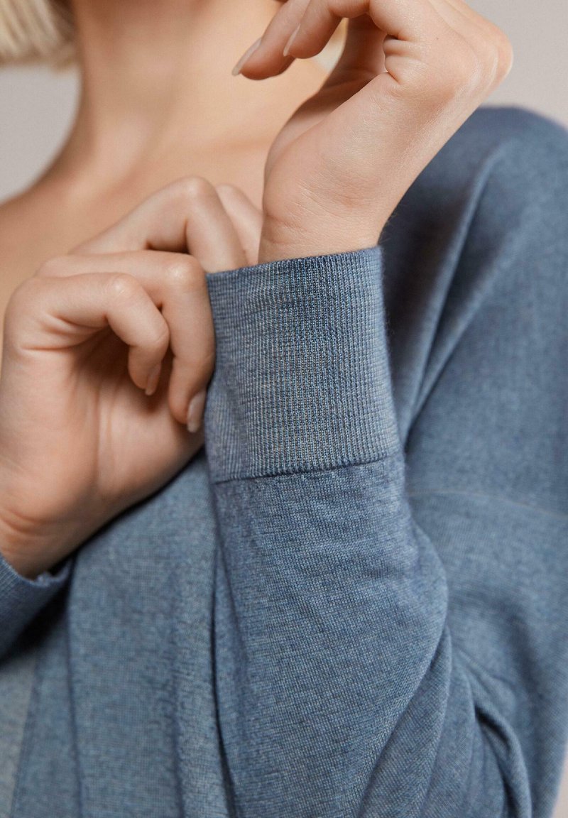  ULTRAFINE V-NECK - Strickpullover - Piombo Tc
