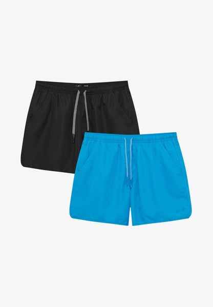 PULL & BEAR 2 PACK - Badeshorts - Blue