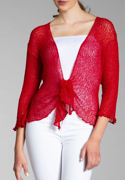  Strickjacke - Rot