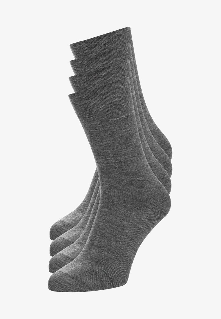 Camano SOFT WOOL 4 PACK - Socken - Light Grey/light Grey