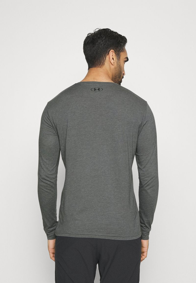 Under Armour SPORTSTYLE LEFT CHEST - Sport T-shirt - Pitch Gray Medium Heather/black