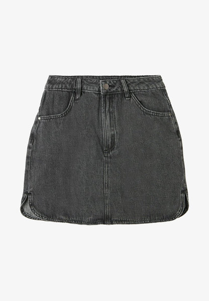  4 TASCHE - Jeansrock - Schwarz V Nero Delave